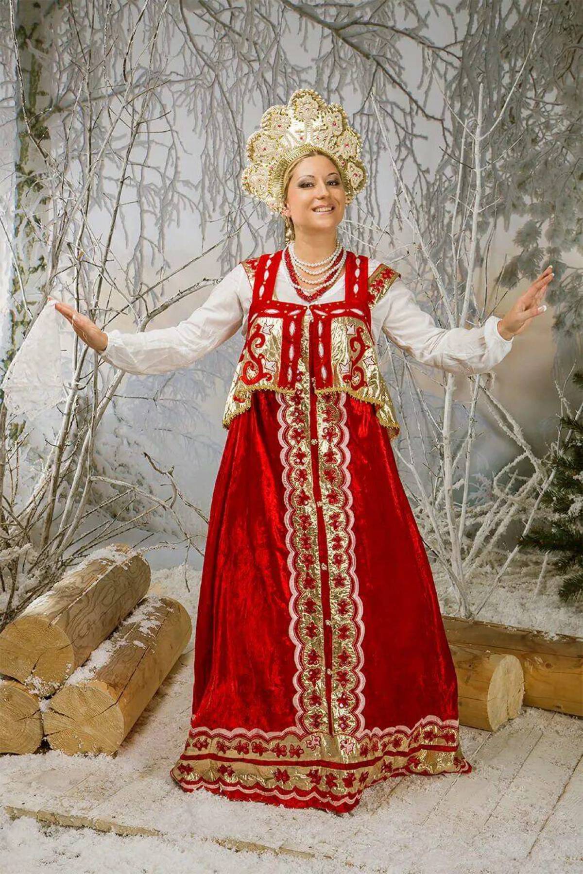Girls in Slavic costumes in Yancheng