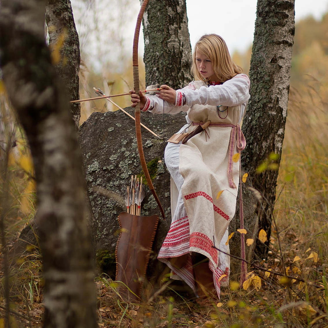 Sexy photo Girls in Slavic costumes in Yancheng